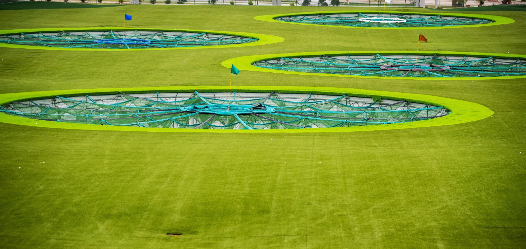 Topgolf targets.